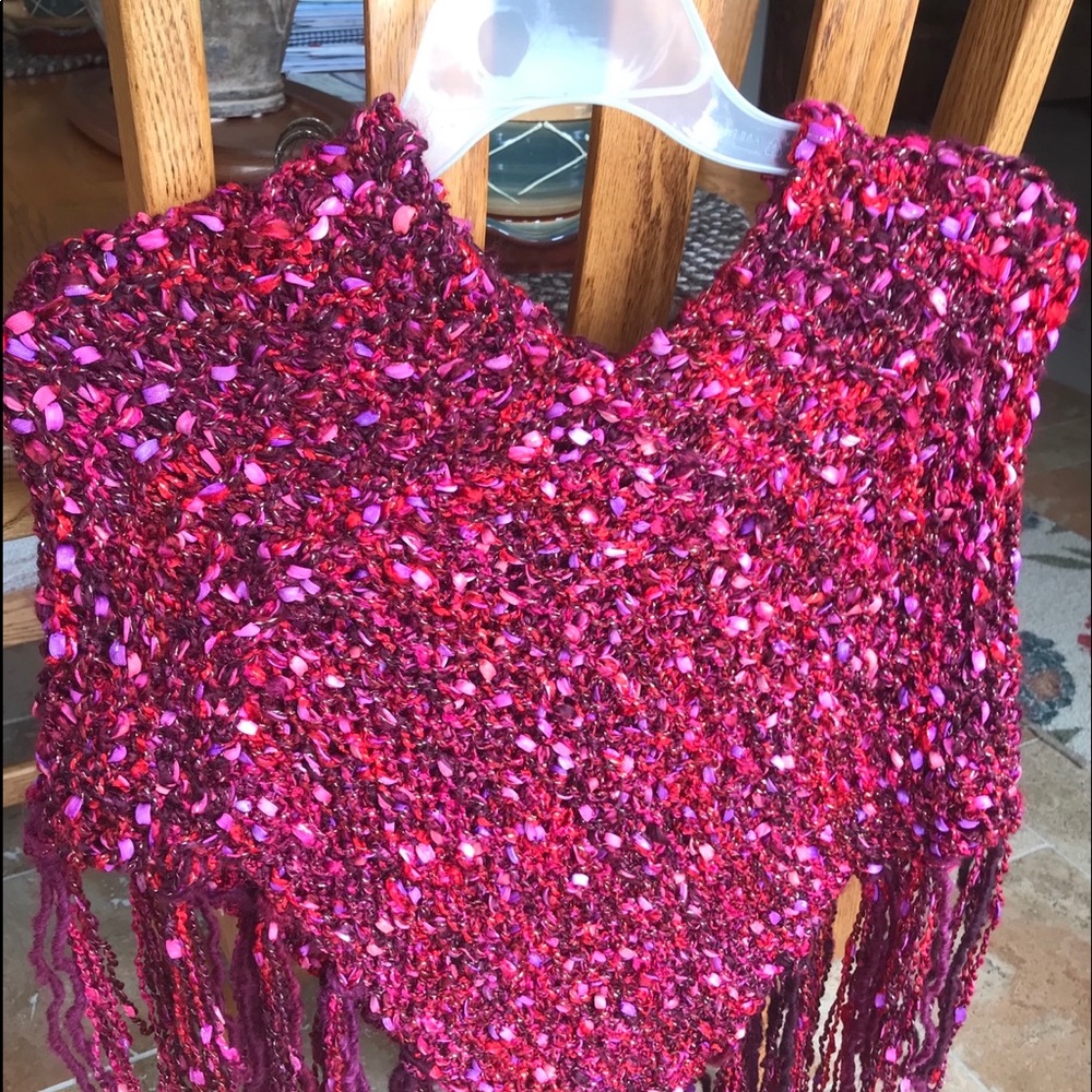 Hand Knit Ponchos - Picture 2 of 3